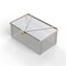 Anysizebasket Light Duty Basket: 10Lx6Wx4H, 304 SS, Hinged Lid with Thumb Clasp, No Handles, Mesh: 4 x .032 FLB-100060040-L04S - alternate 2